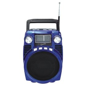 Supersonic SC-1390BT - BLUE Bluetooth 4-Band Radio (Blue)