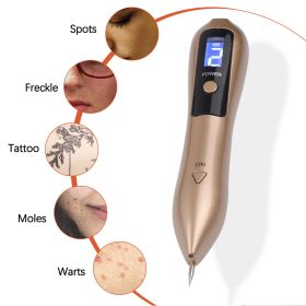 9 Level LCD Face Skin Dark Spot Remover Mole Tattoo Removal Laser Plasma Pen Machine Facial Freckle Tag Wart Removal Beauty Care (Color: Pink)